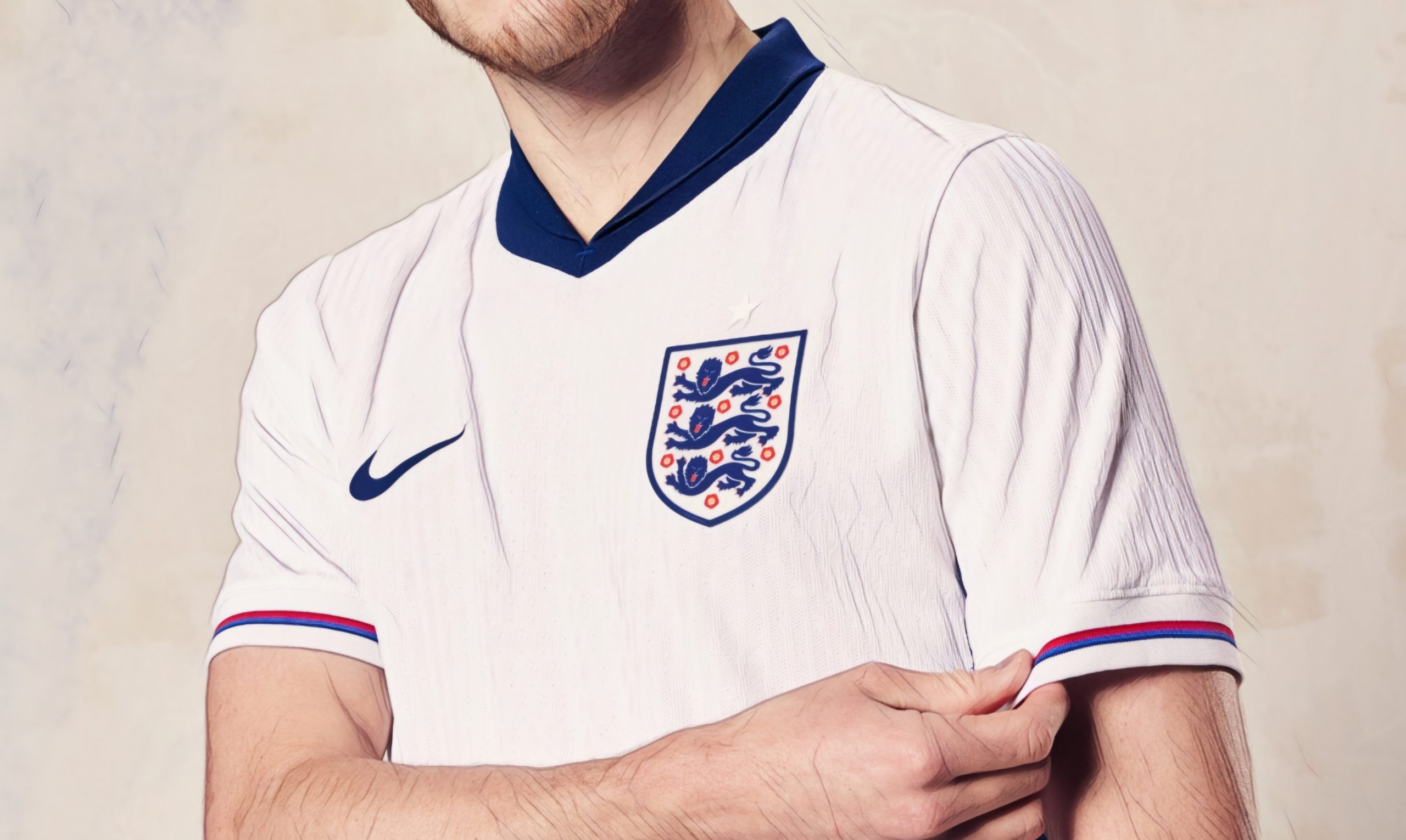 The England home kit for Euro 2024.