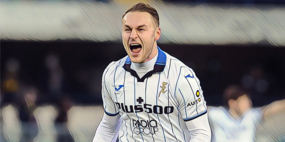 Minat Koopmeiners celebrates his goal against Hellas Verona, amid transfer rumours linking him with a move to the Premier League.
