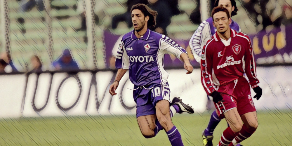 Portugal midfielder Rui Costa in action for Fiorentina.