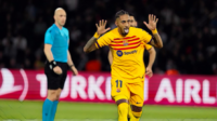 UCL - Champions League Team of the Week - Raphinha celebrates for Barcelona