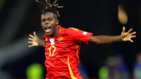 Nico Williams of Spain celebrates scoring his team's first goal during the UEFA EURO 2024 final match between Spain and England at Olympiastadion on July 14, 2024 in Berlin, Germany.